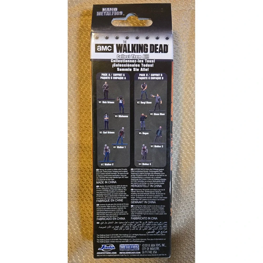 Jada Nano Metalfigs The Walking Dead 5-Pack Die-Cast Figures Rick Michonne 30412